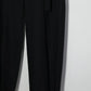 08sircus - Dobby cloth 2tuck belted wide pants - BLACK
