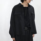 08sircus - Dobby cloth cpo shirt - BLACK