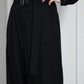 08sircus - Dobby cloth 2tuck belted wide pants - BLACK