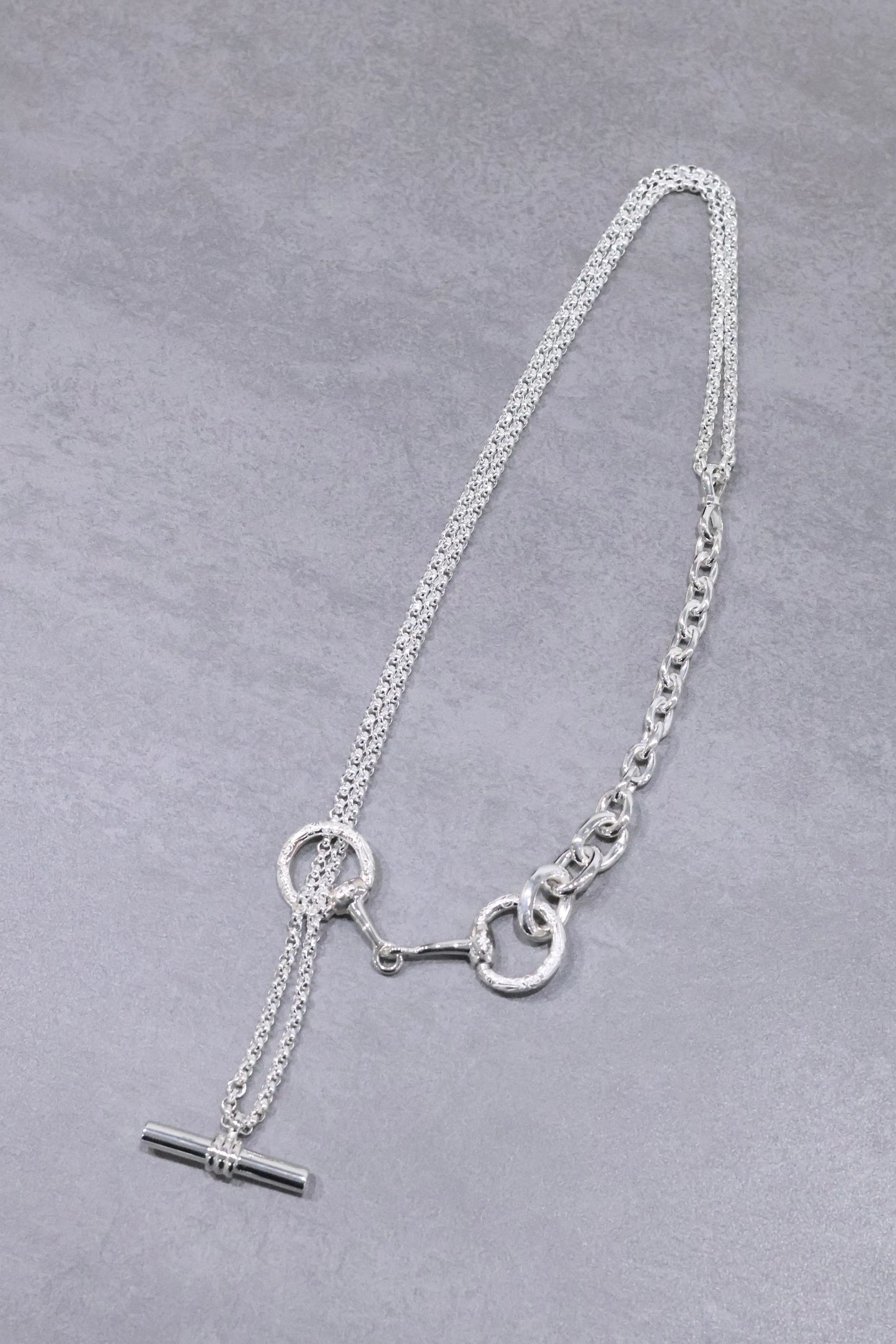 WAKAN SILVER SMITH - Horse bit 3way necklace - C-036