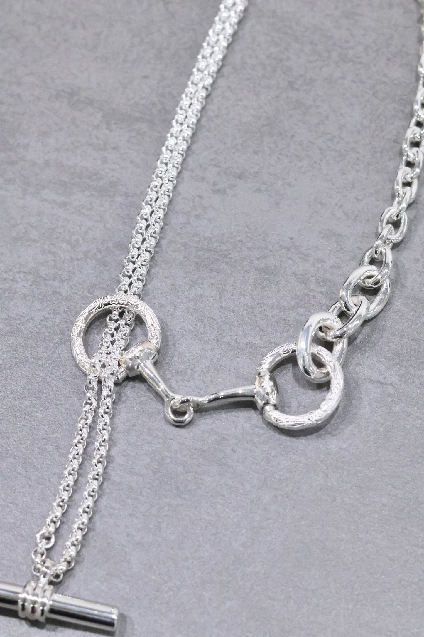 WAKAN SILVER SMITH - Horse bit 3way necklace - C-036