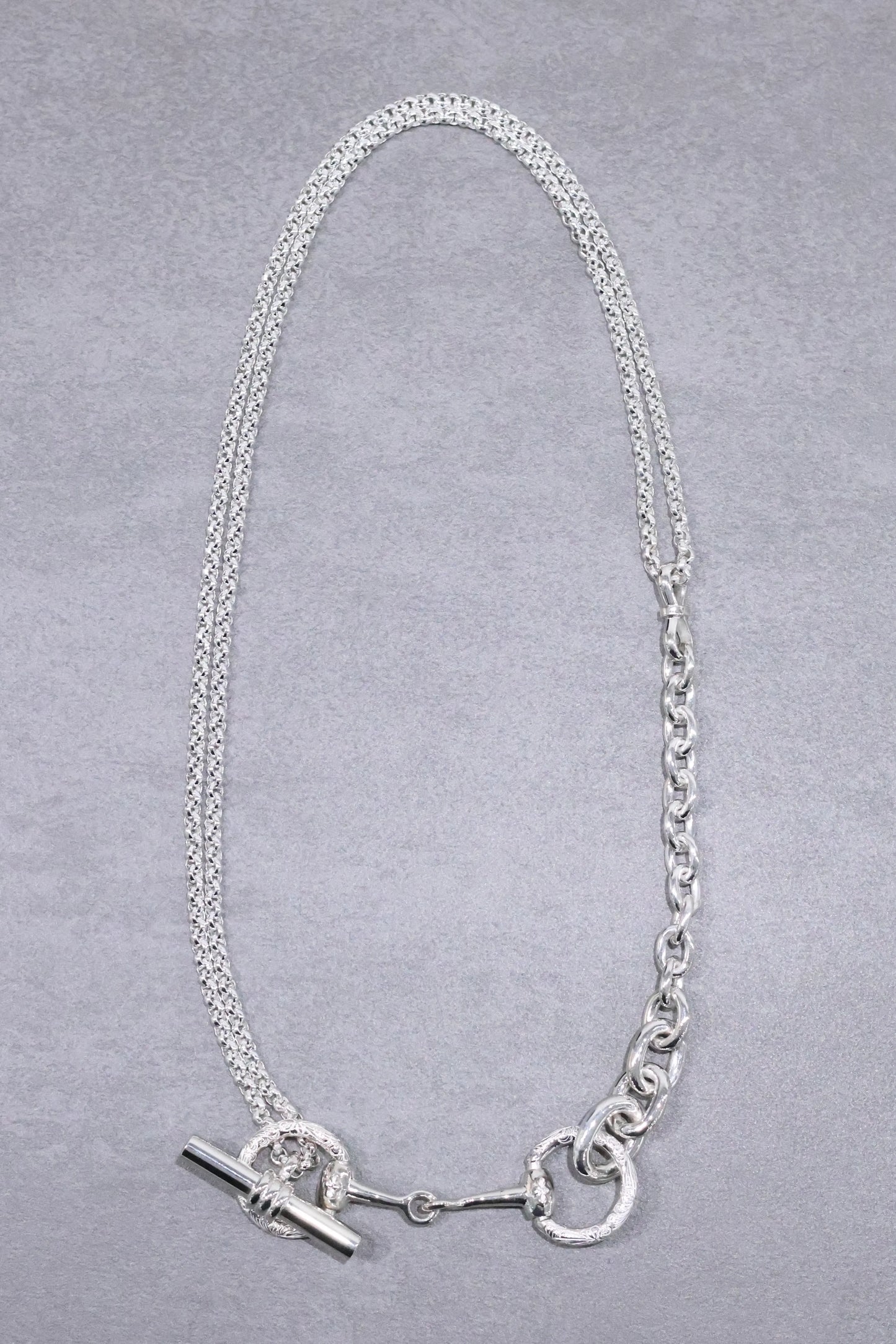 WAKAN SILVER SMITH - Horse bit 3way necklace - C-036