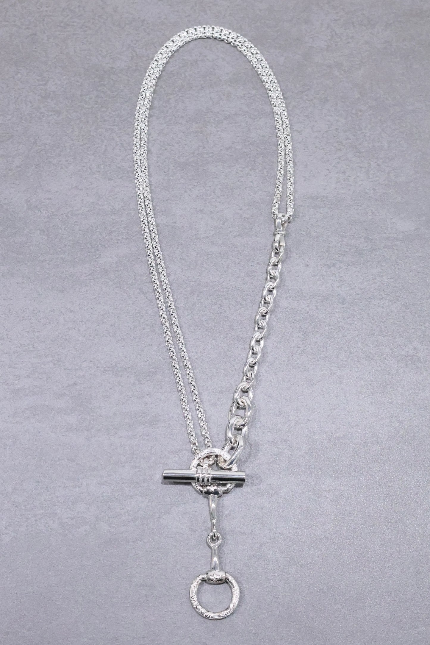 WAKAN SILVER SMITH - Horse bit 3way necklace - C-036