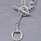 WAKAN SILVER SMITH - Horse bit 3way necklace - C-036