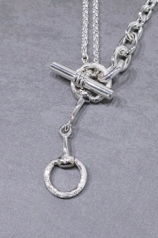 WAKAN SILVER SMITH - Horse bit 3way necklace - C-036