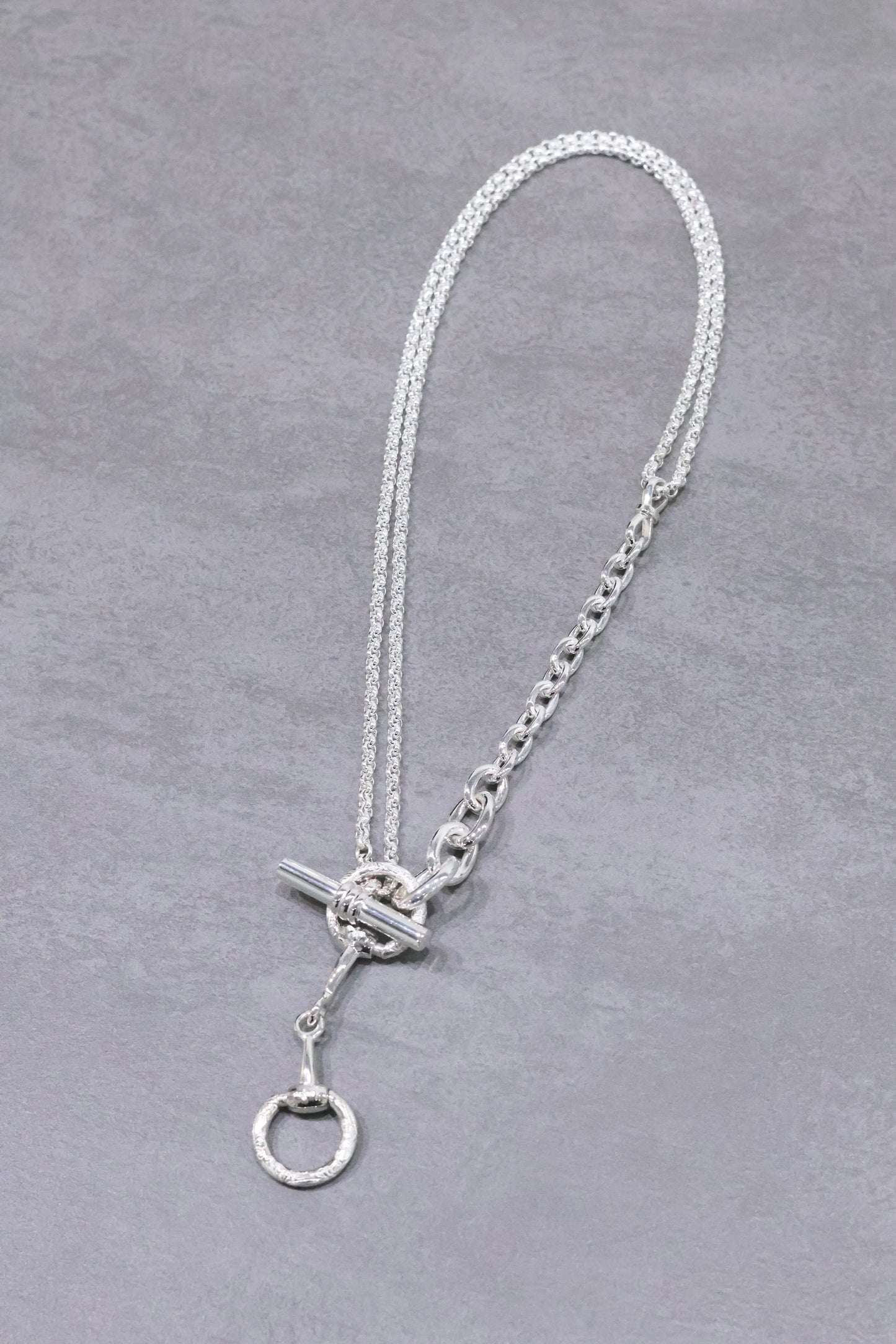WAKAN SILVER SMITH - Horse bit 3way necklace - C-036
