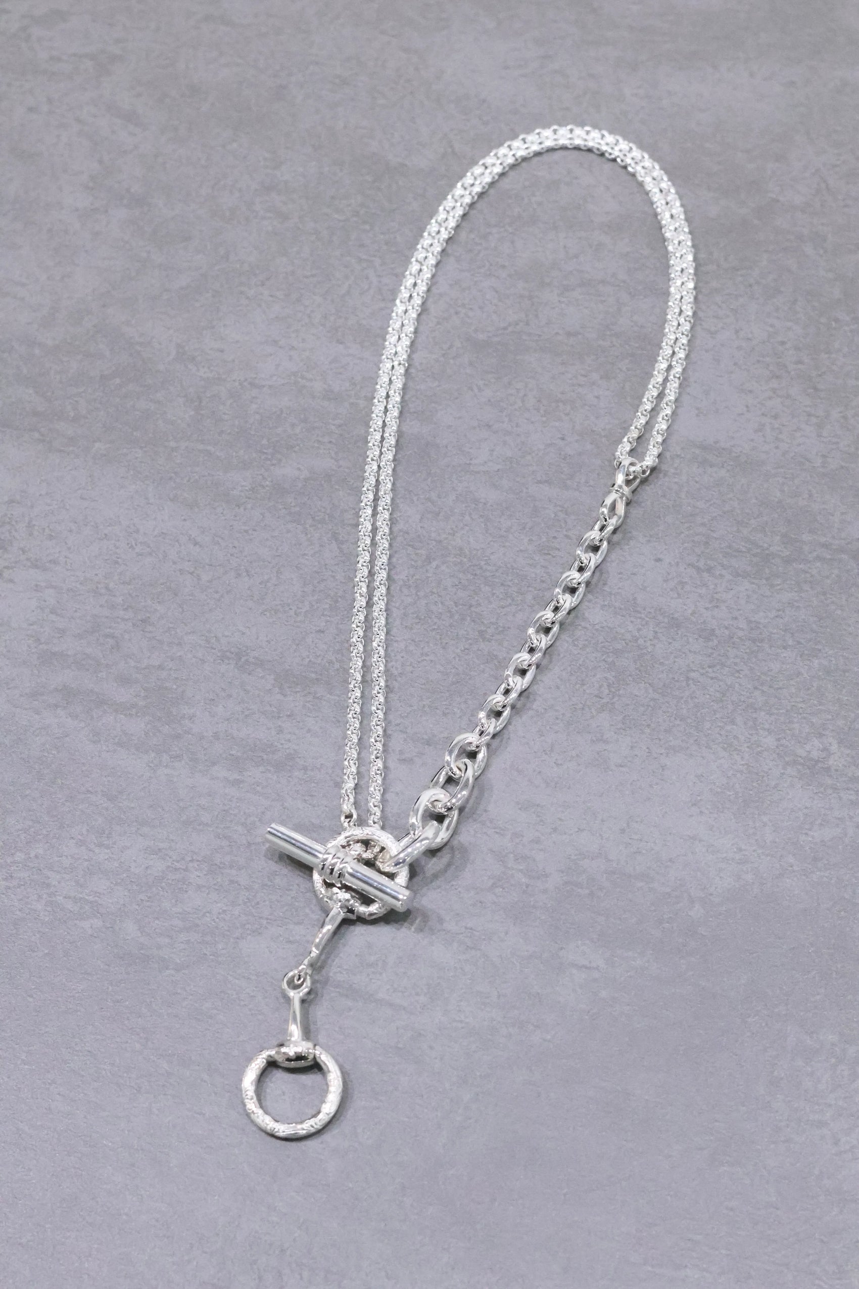 WAKAN SILVER SMITH - Horse bit 3way necklace - C-036