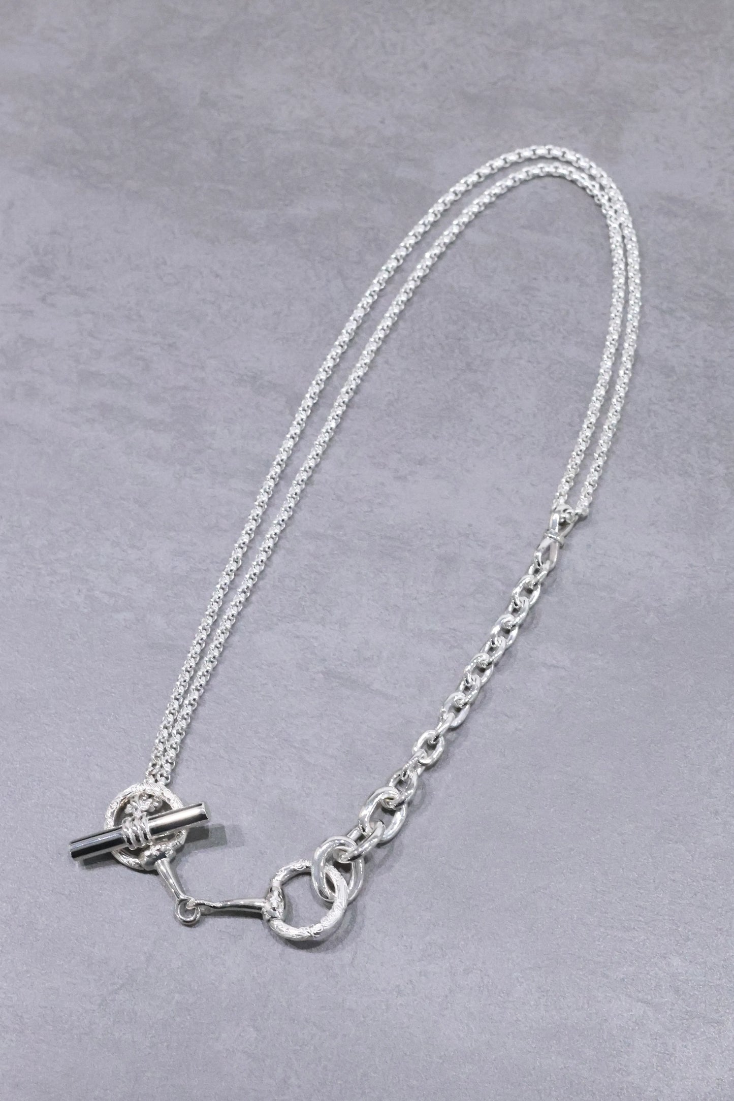 WAKAN SILVER SMITH - Horse bit 3way necklace - C-036