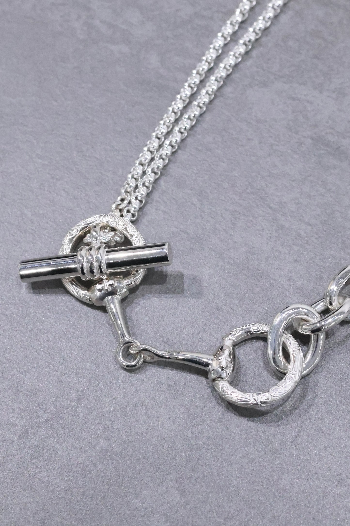 WAKAN SILVER SMITH - Horse bit 3way necklace - C-036