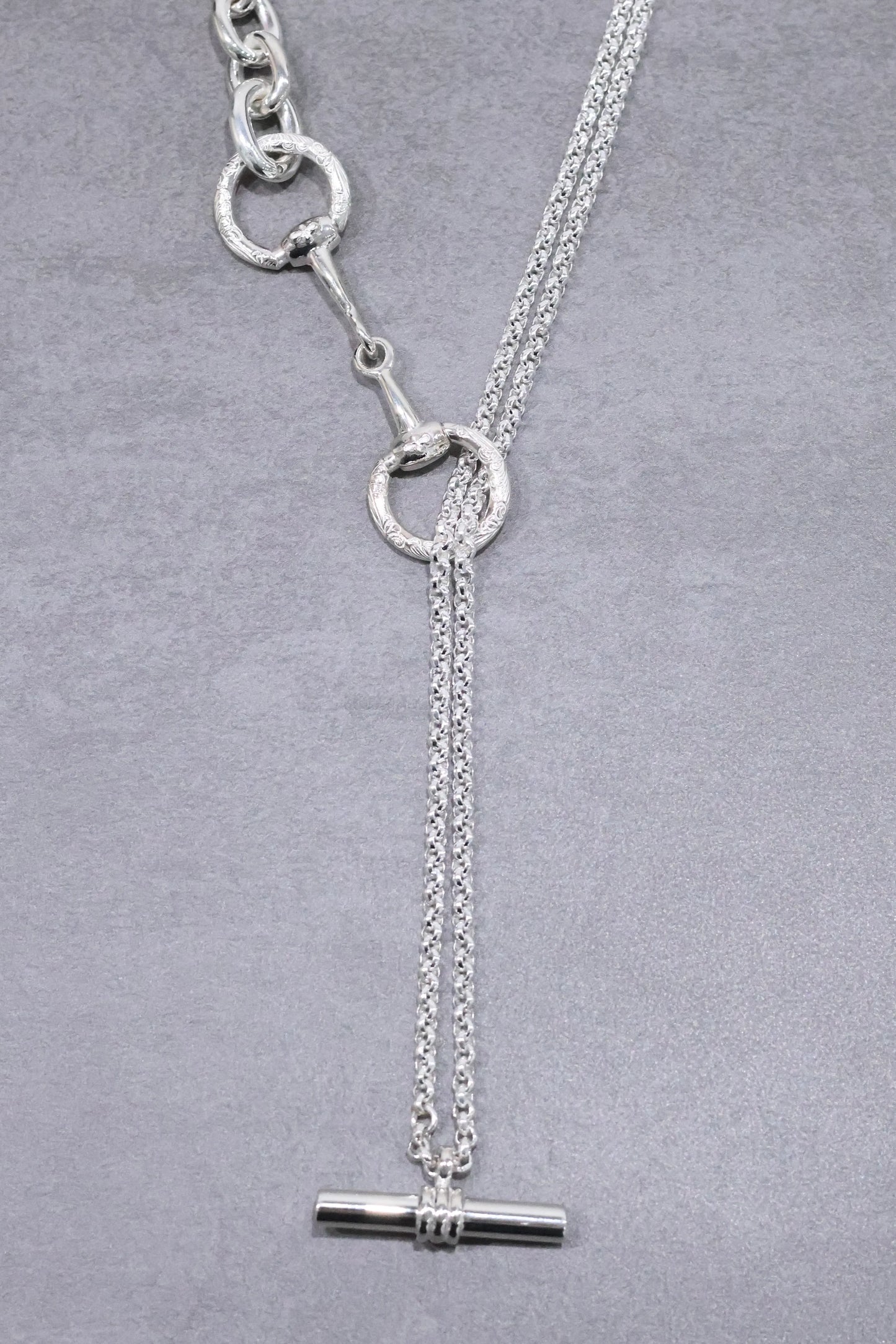 WAKAN SILVER SMITH - Horse bit 3way necklace - C-036
