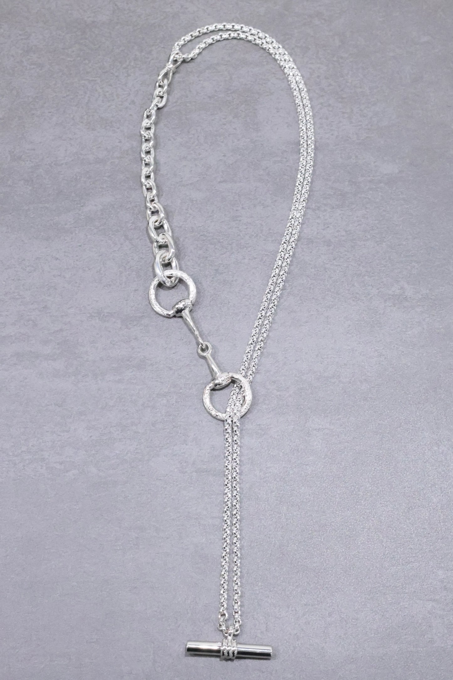 WAKAN SILVER SMITH - Horse bit 3way necklace - C-036