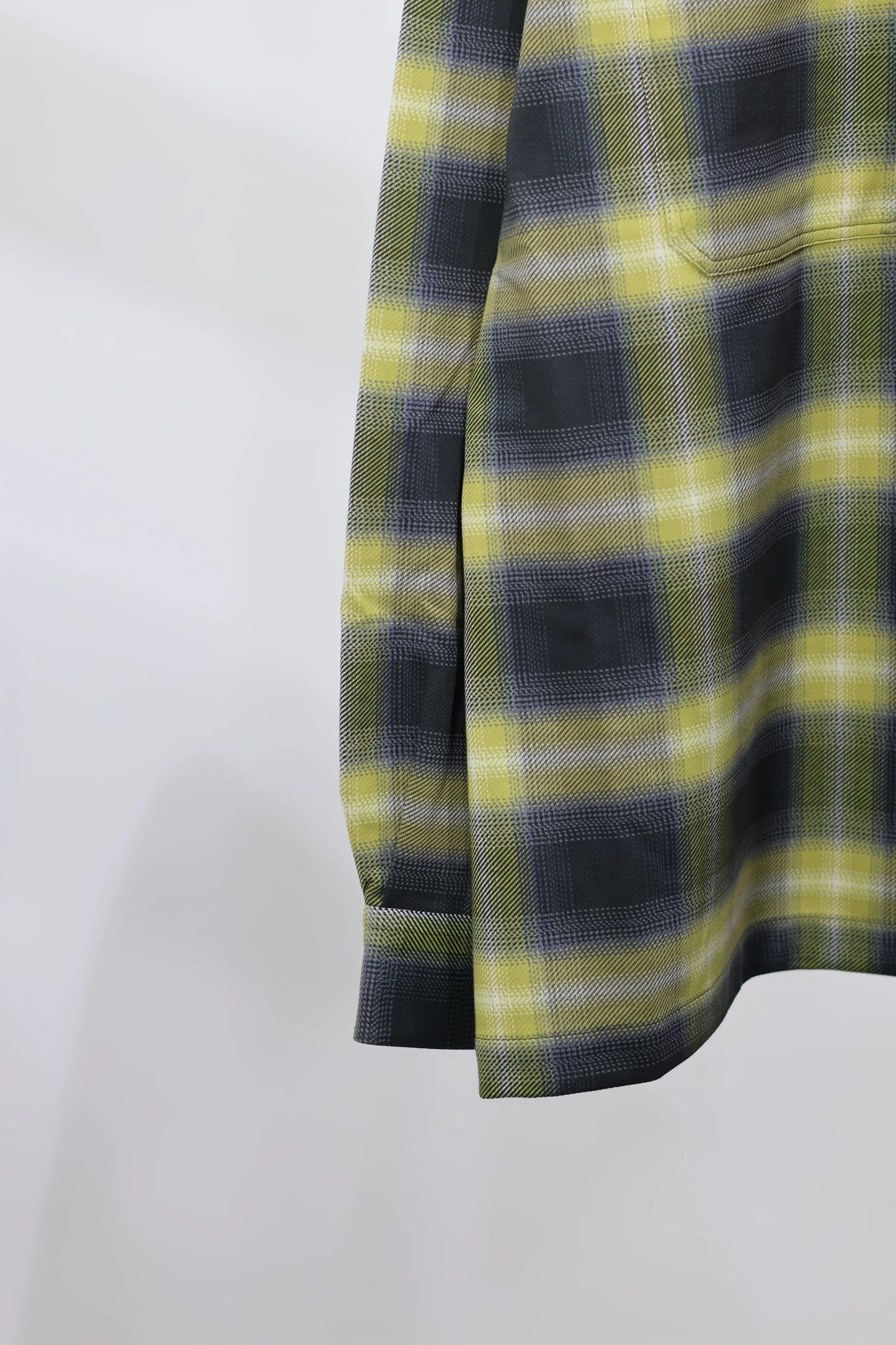 KANEMASA PHIL. - 28G Ombre Check Balise Shirt - CHARCOAL YELLOW