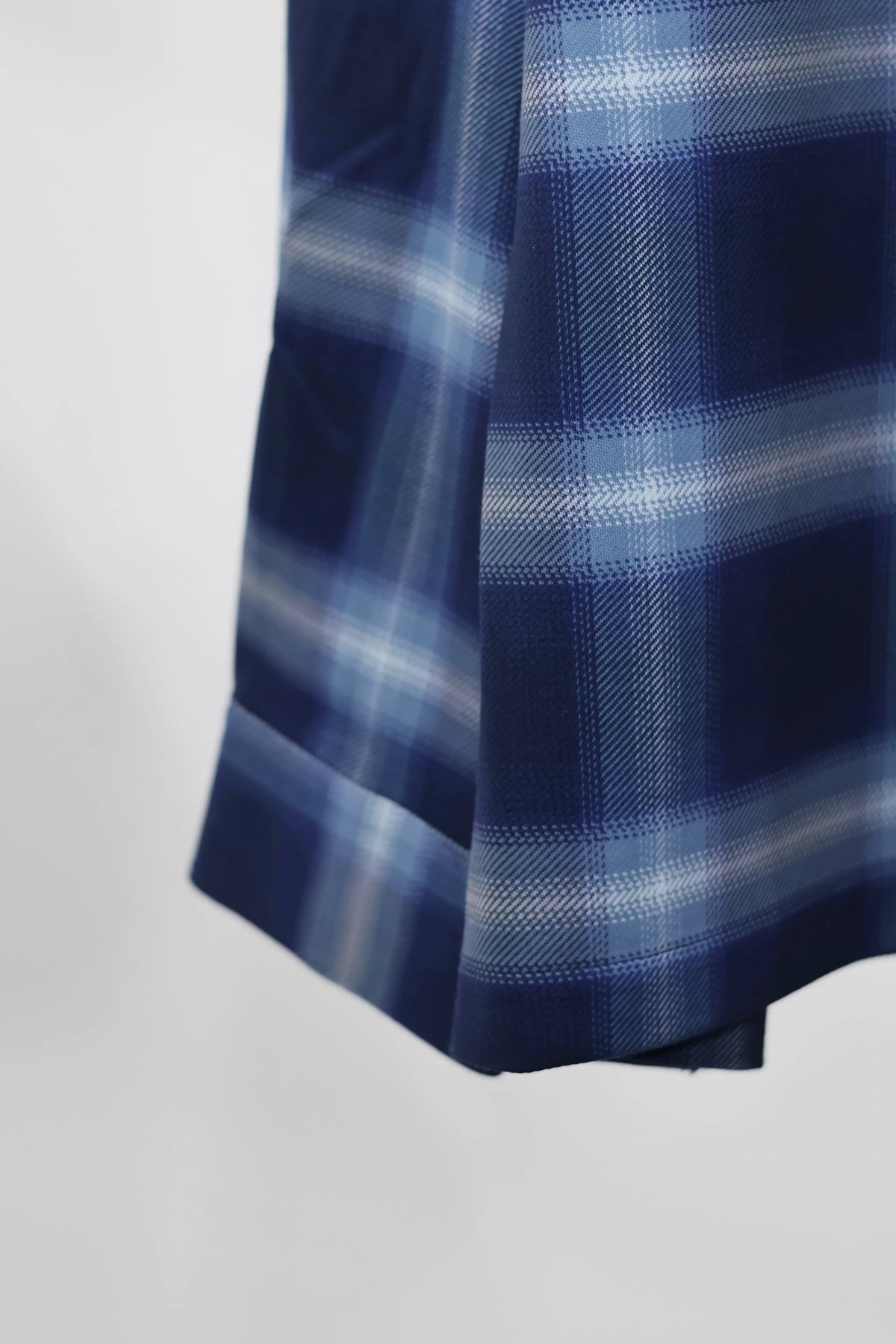 KANEMASA PHIL. - 28G Ombre Check Balise Shirt - NAVY BLUE