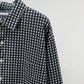 KANEMASA PHIL. - 36G Wool Check Balise Shirt - BLACK WHITE
