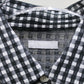 KANEMASA PHIL. - 36G Wool Check Balise Shirt - BLACK WHITE