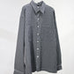 KANEMASA PHIL. - 36G Wool Check Balise Shirt - BLACK WHITE