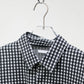 KANEMASA PHIL. - 36G Wool Check Balise Shirt - BLACK WHITE