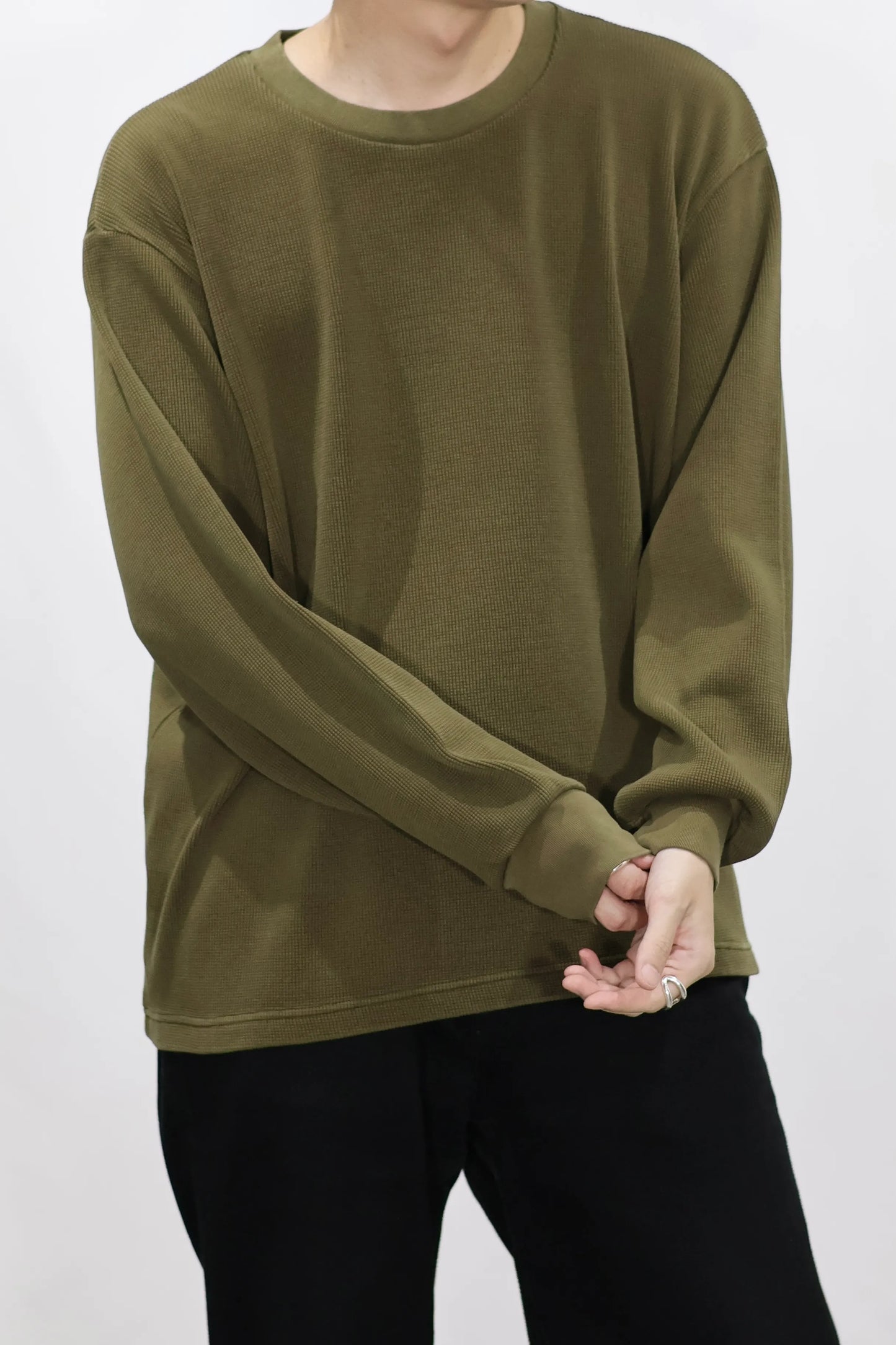 KANEMASA PHIL. - 18G Waffle - KHAKI sulfur dye