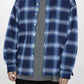 KANEMASA PHIL. - 28G Ombre Check Balise Shirt - NAVY BLUE