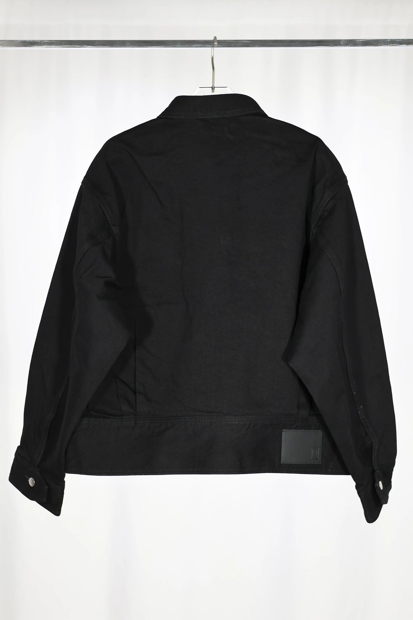 nakedgauge - ONE WASH BLACK DENIM BLOUSON - BLACK