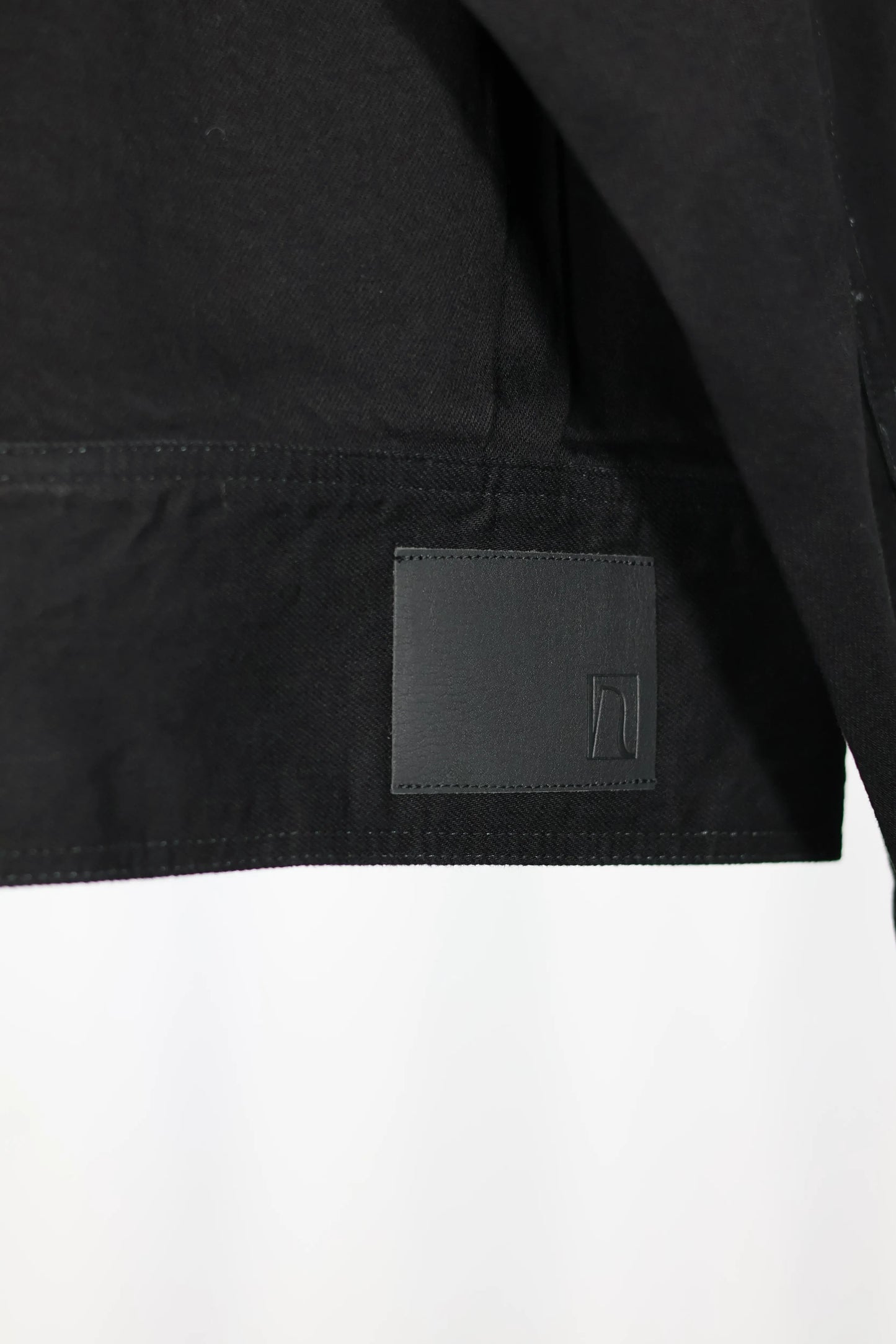 nakedgauge - ONE WASH BLACK DENIM BLOUSON - BLACK