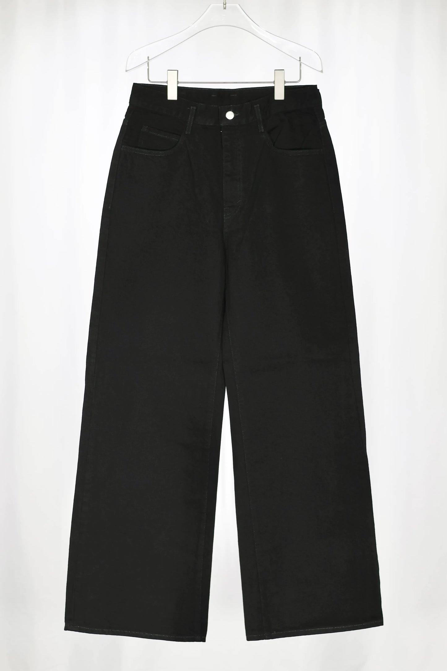nakedgauge - ONE WASH BLACK DENIM ROBERTS - BLACK