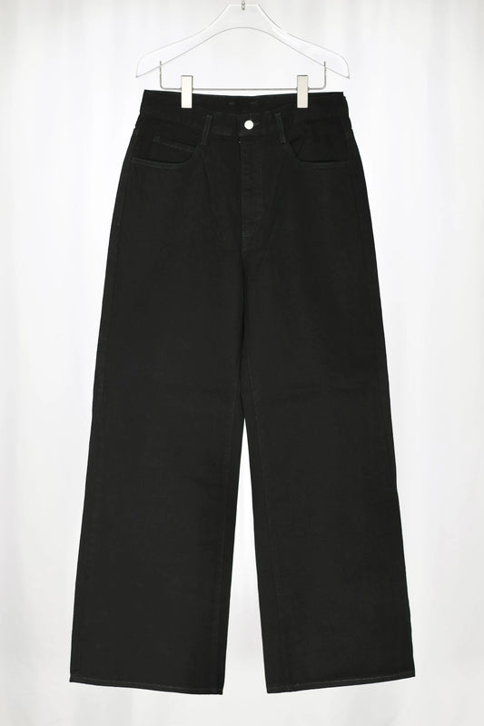 nakedgauge - ONE WASH BLACK DENIM ROBERTS - BLACK