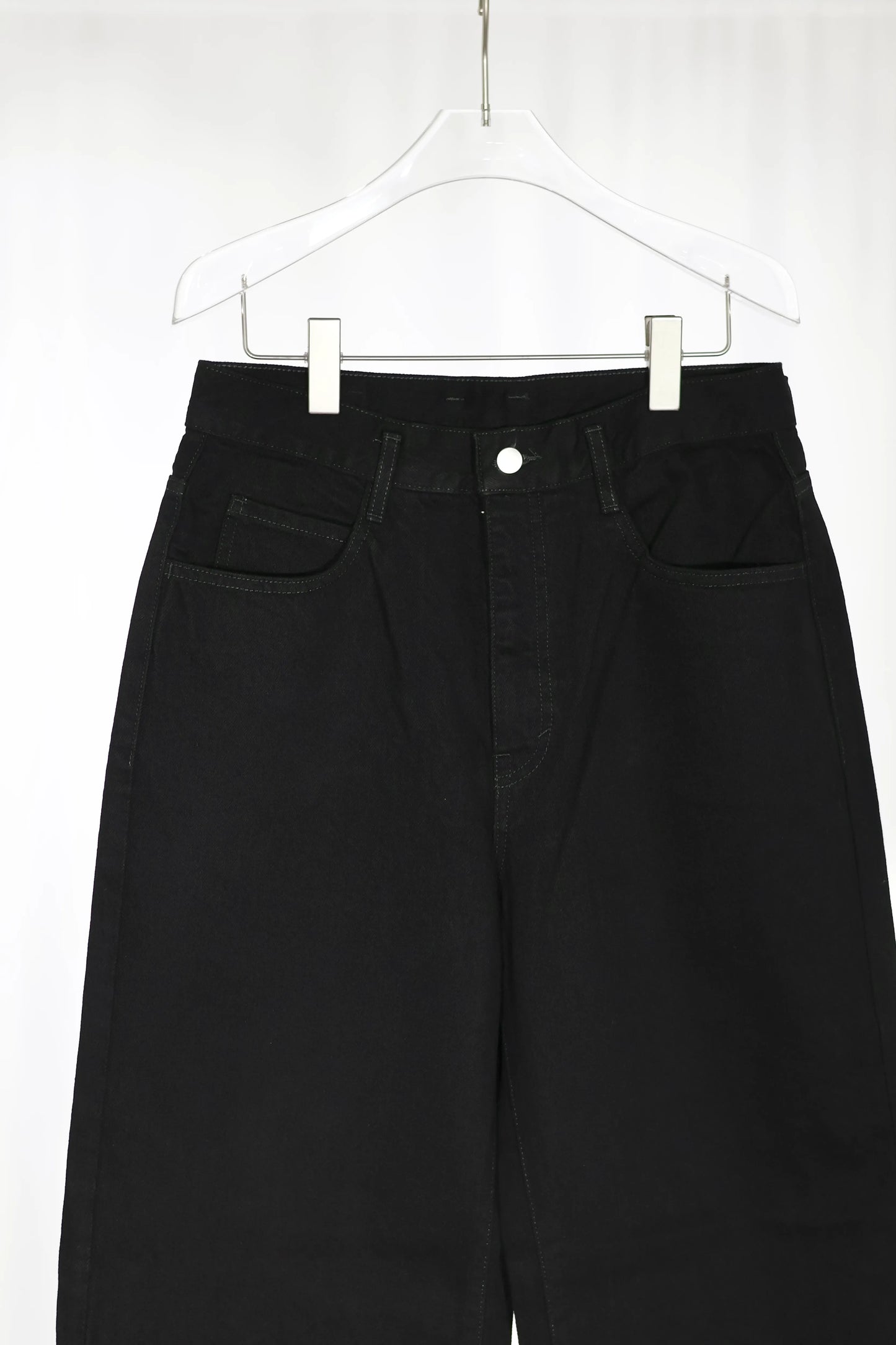 nakedgauge - ONE WASH BLACK DENIM ROBERTS - BLACK