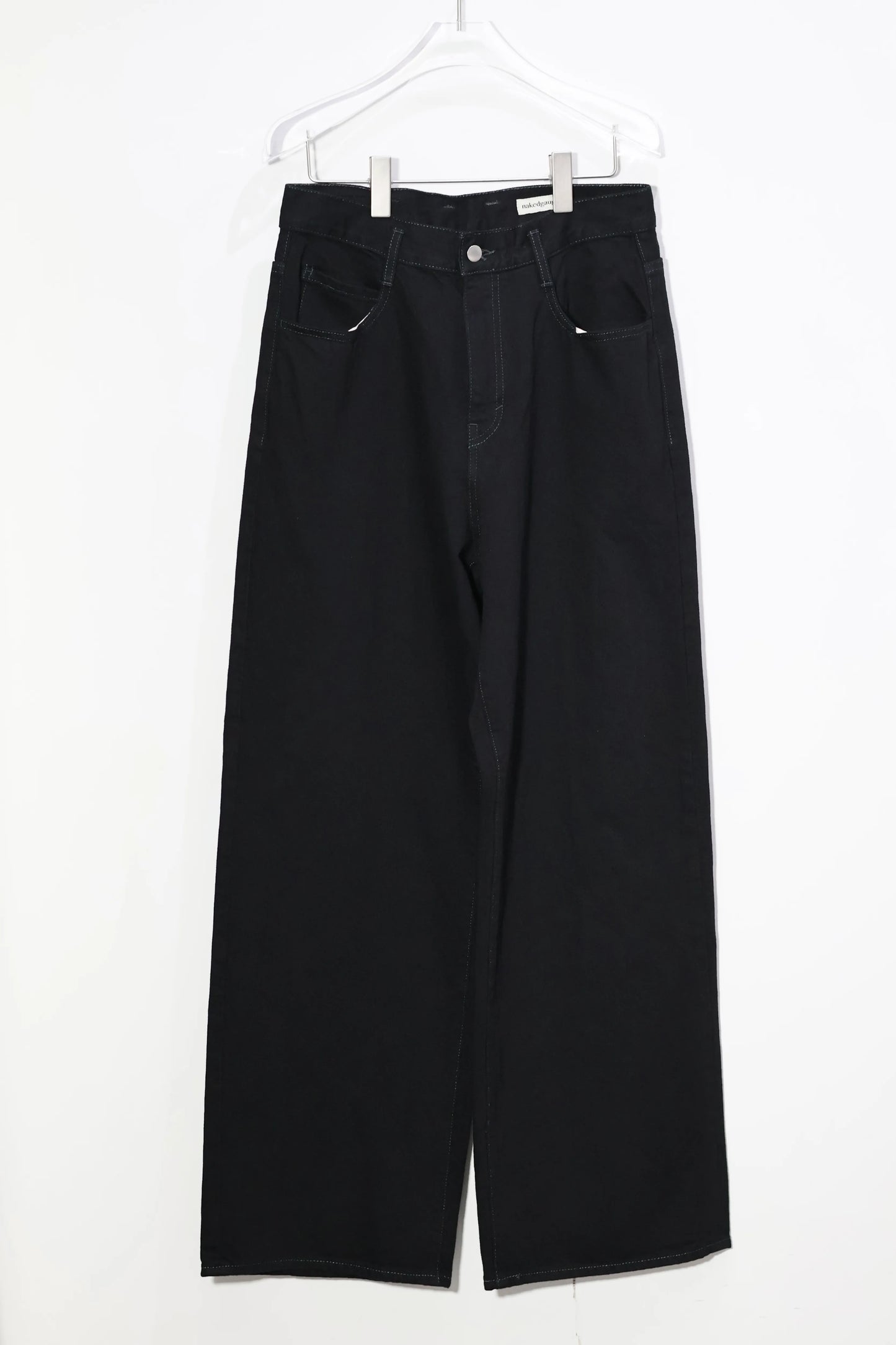 nakedgauge - ONE WASH BLACK DENIM ASHLEY JEANS - BLACK