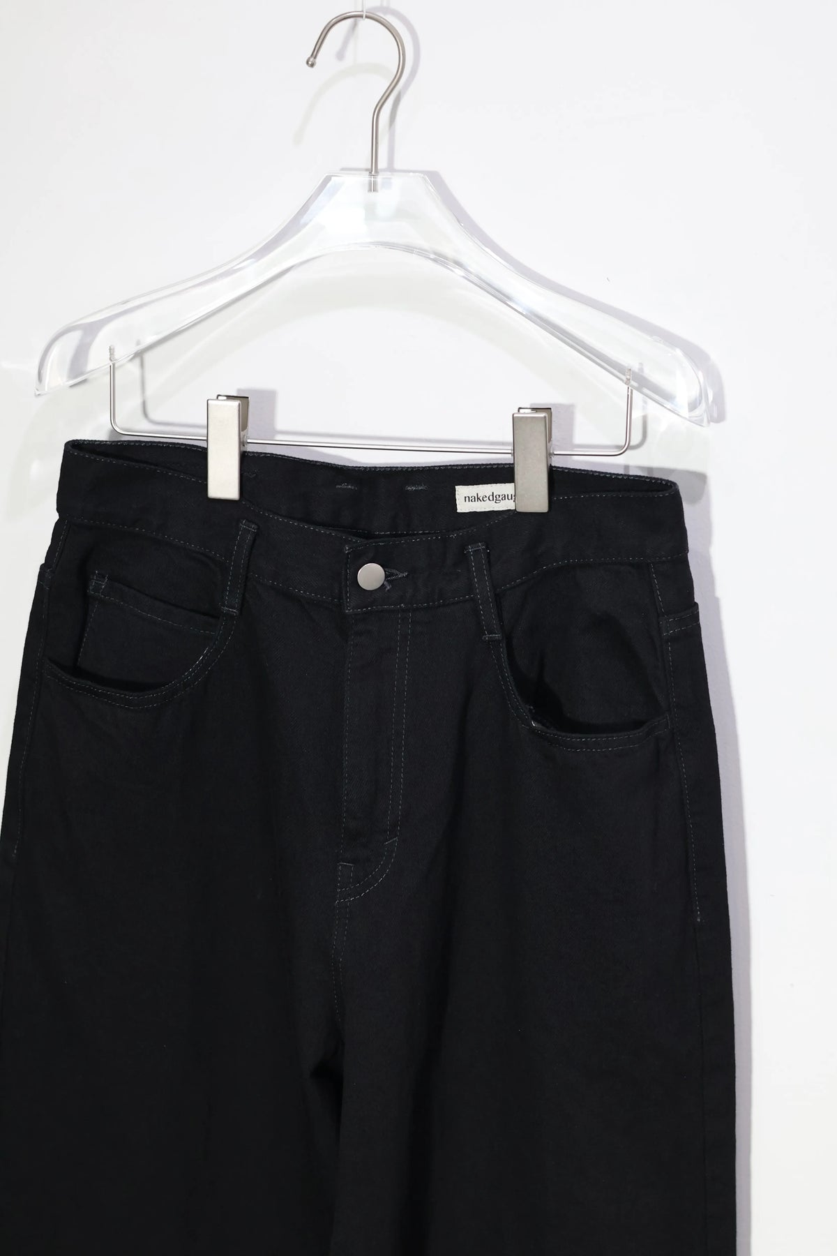 nakedgauge - ONE WASH BLACK DENIM ASHLEY JEANS - BLACK