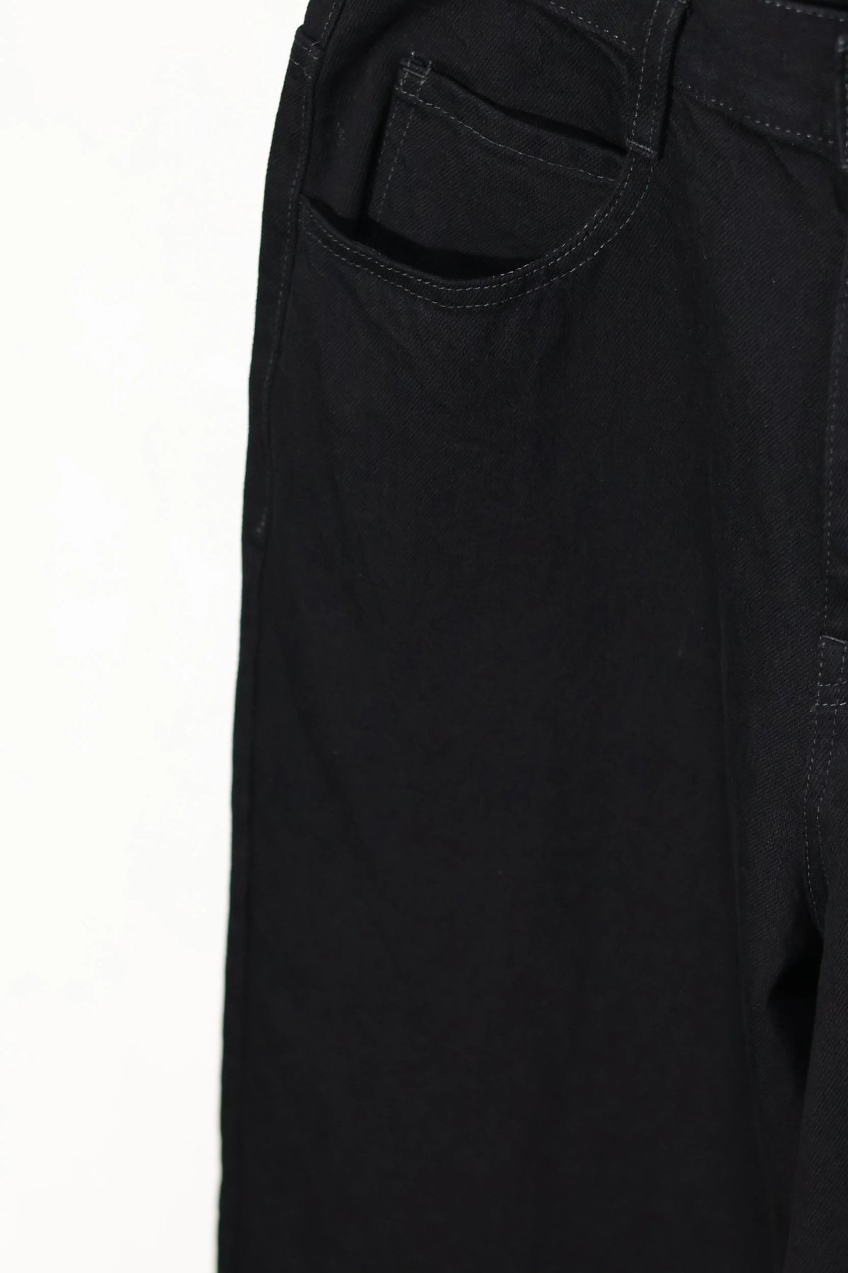 nakedgauge - ONE WASH BLACK DENIM ASHLEY JEANS - BLACK
