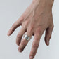 WAKAN SILVER SMITH - 12mm Matte ring  - R-060