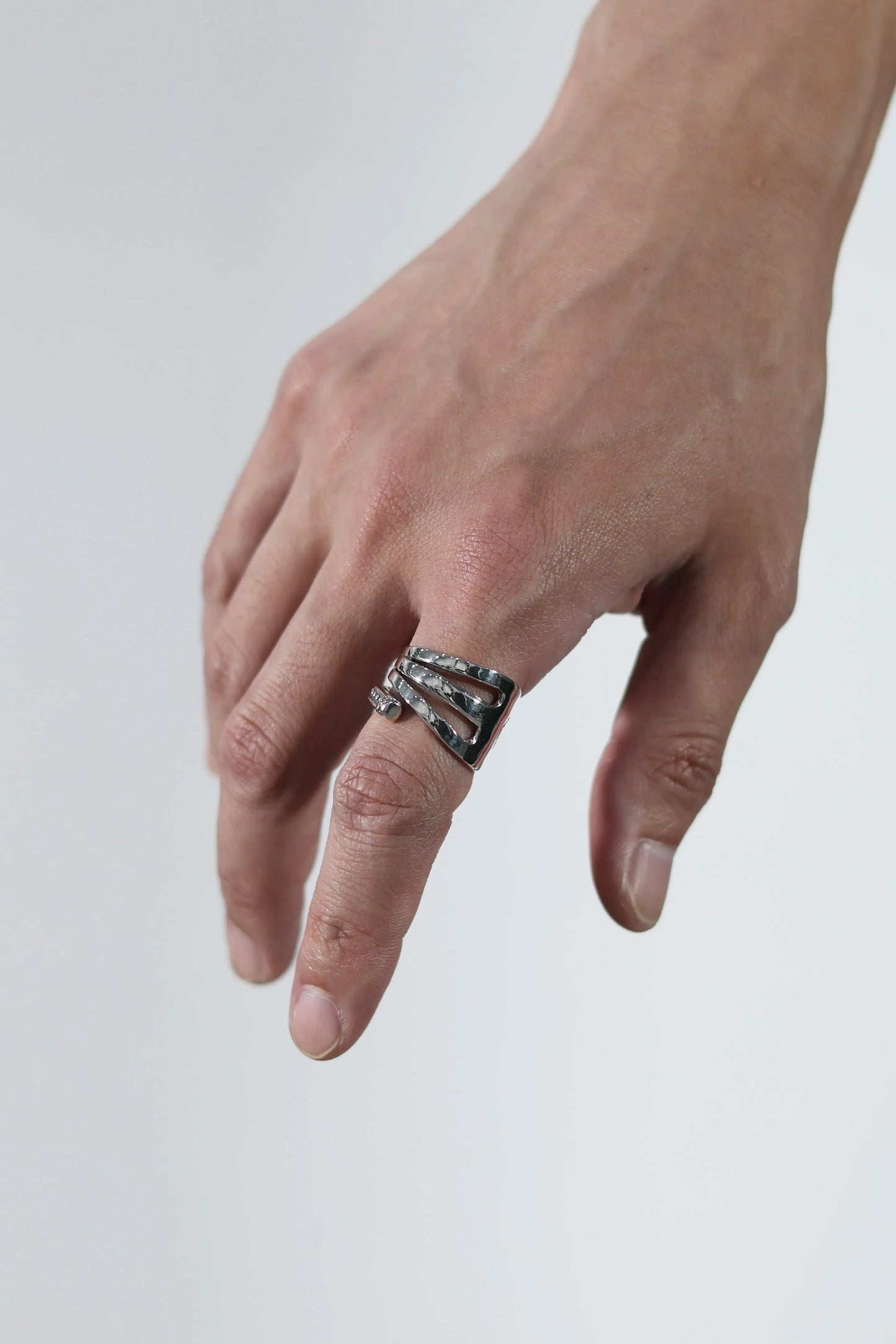 WAKAN SILVER SMITH - Cutlery fork ring S - R-082