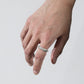 WAKAN SILVER SMITH - Arabesque half round ring S - R-063