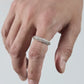 WAKAN SILVER SMITH - Arabesque half round ring S - R-063