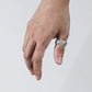 WAKAN SILVER SMITH - Arabesque half round ring L - R-065