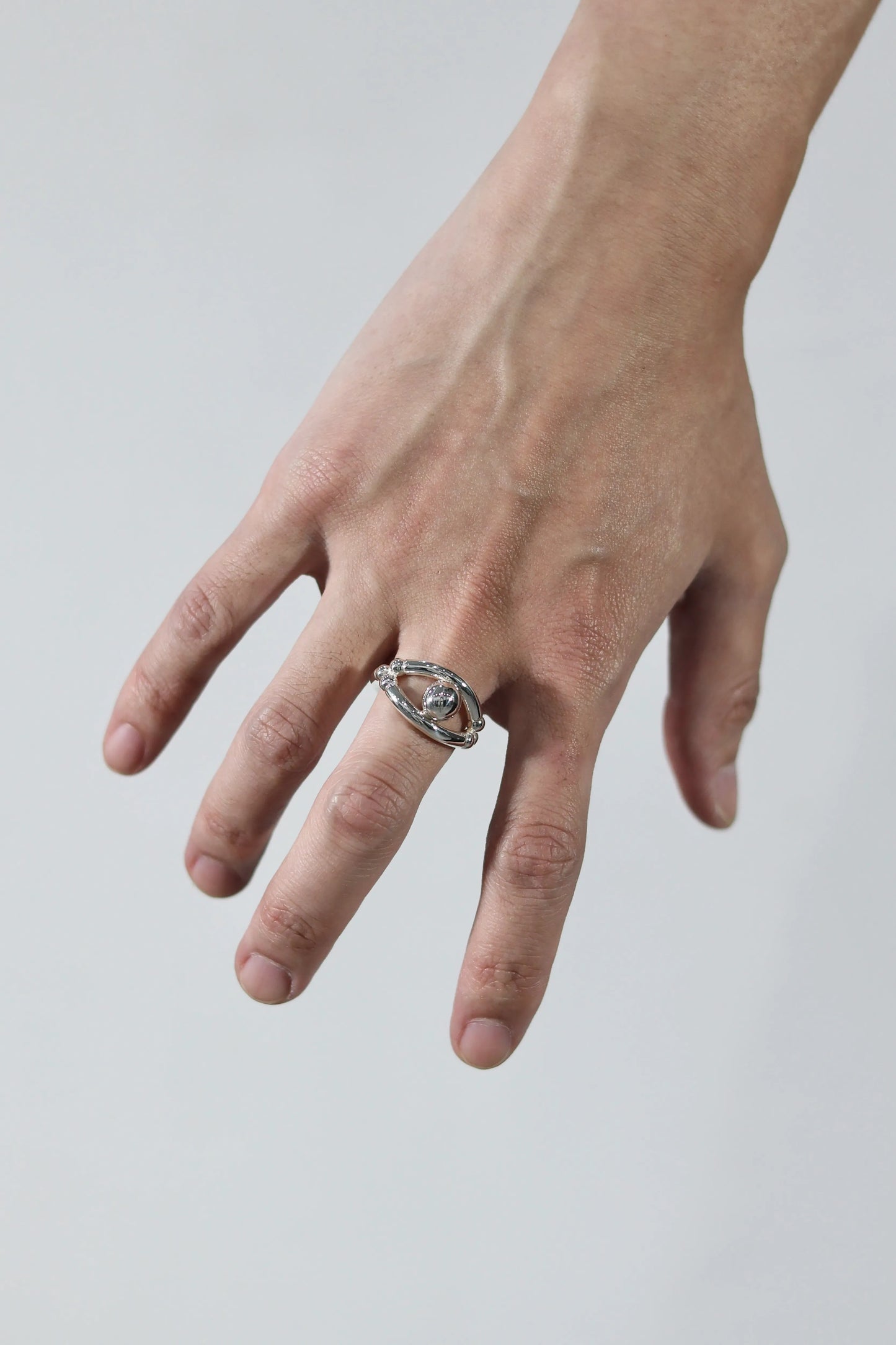 WAKAN SILVER SMITH - Breastplate Ring (Eye of Truth) - R-104