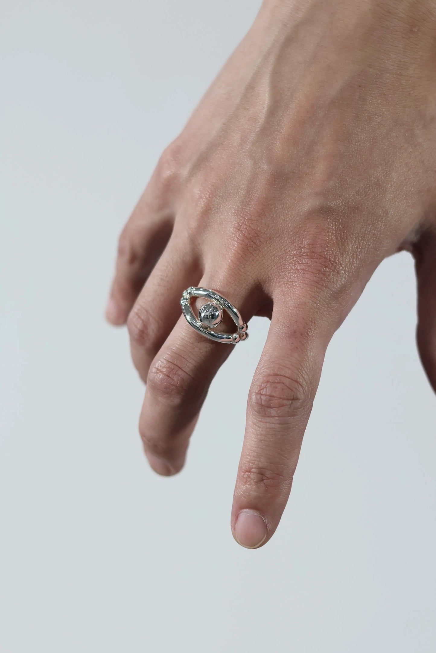 WAKAN SILVER SMITH - Breastplate Ring (Eye of Truth) - R-104