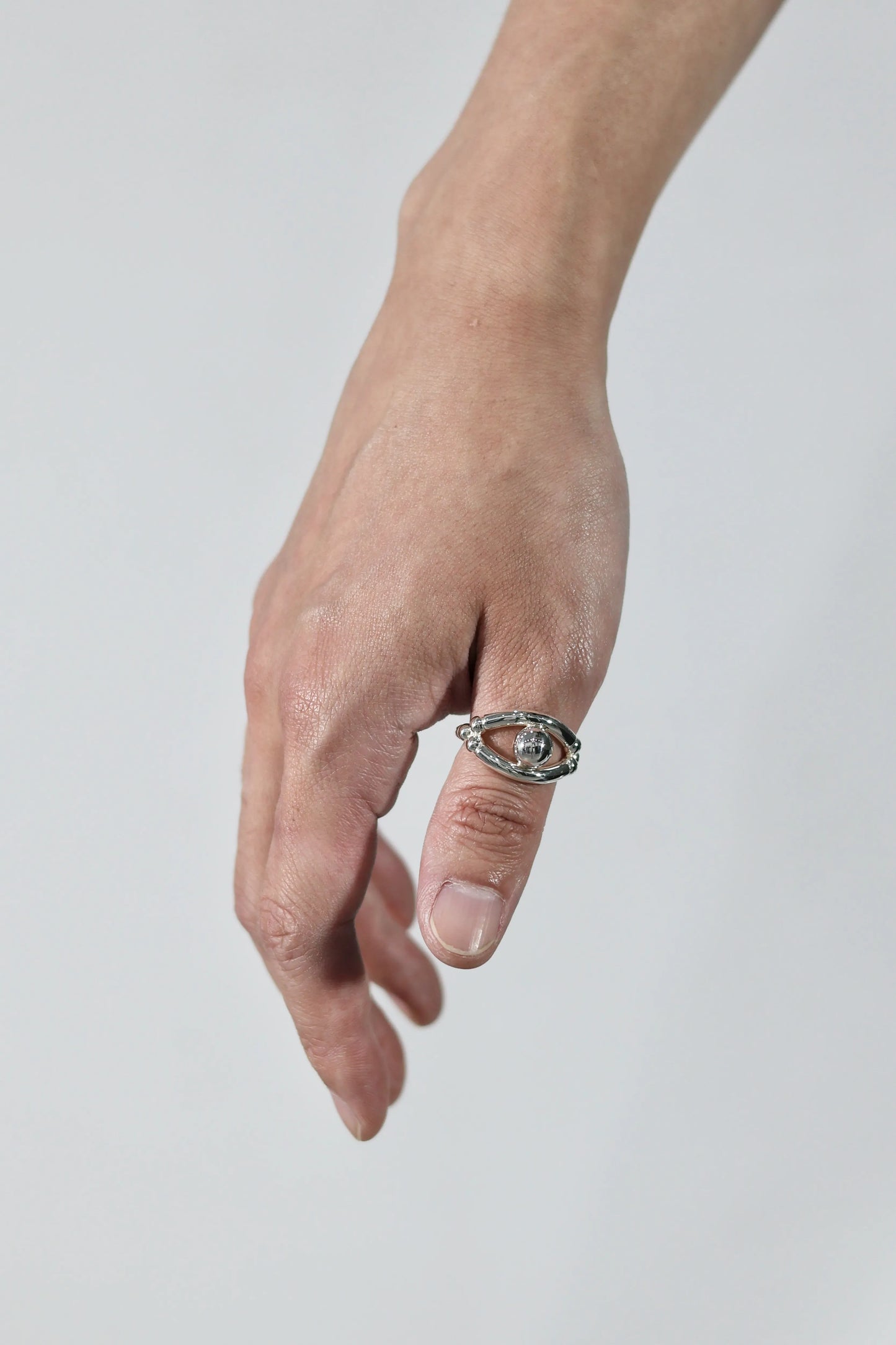 WAKAN SILVER SMITH - Breastplate Ring (Eye of Truth) - R-104