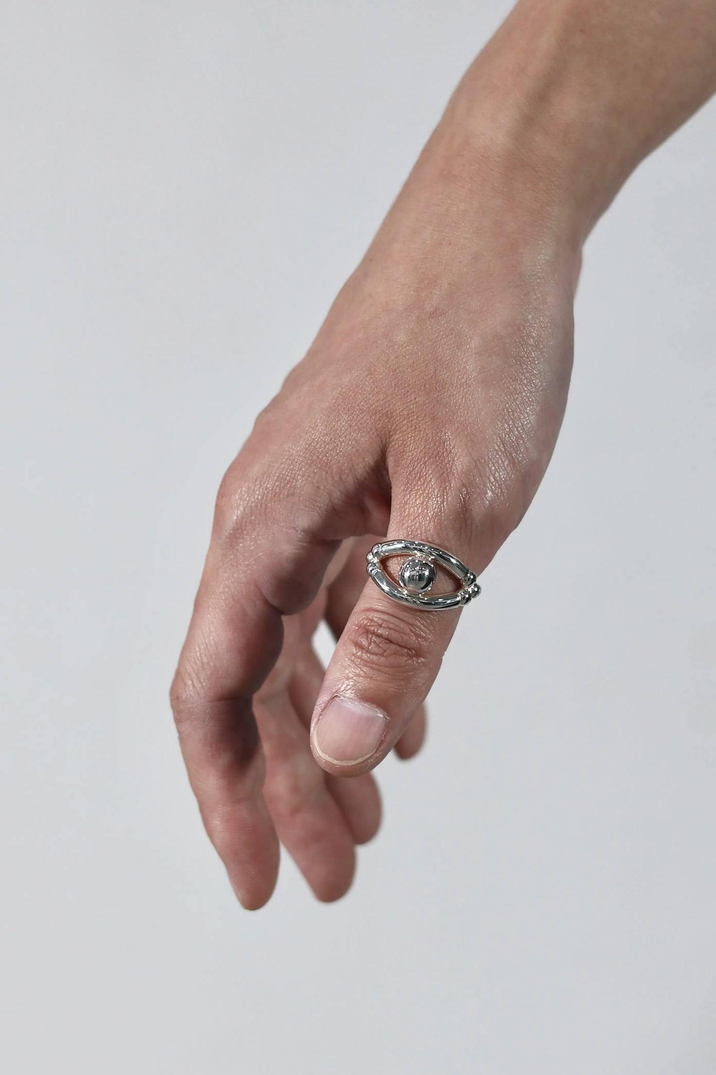 WAKAN SILVER SMITH - Breastplate Ring (Eye of Truth) - R-104