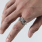 WAKAN SILVER SMITH - Horse bit ring - R-086