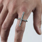 WAKAN SILVER SMITH - Breastplate Ring (Cross) - R-102