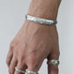 WAKAN SILVER SMITH - Arabesque half round ring M - R-064