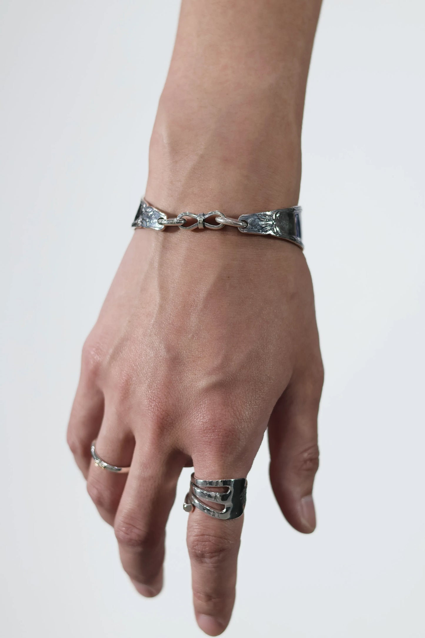 WAKAN SILVER SMITH - Double cutlery bracelet - BN-088
