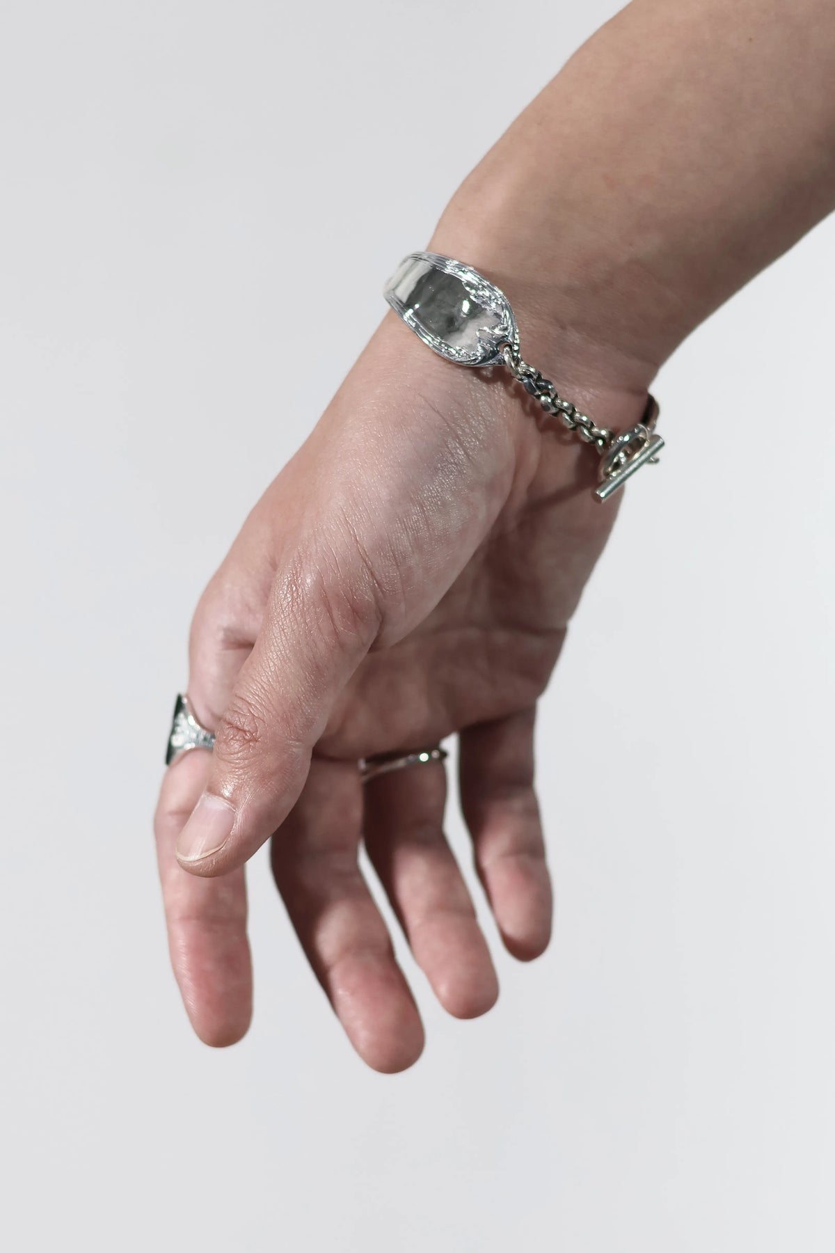WAKAN SILVER SMITH - Double cutlery bracelet - BN-088