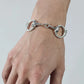 WAKAN SILVER SMITH - Horse bit bracelet L - BN-082
