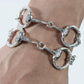 WAKAN SILVER SMITH - Horse bit bracelet L - BN-082