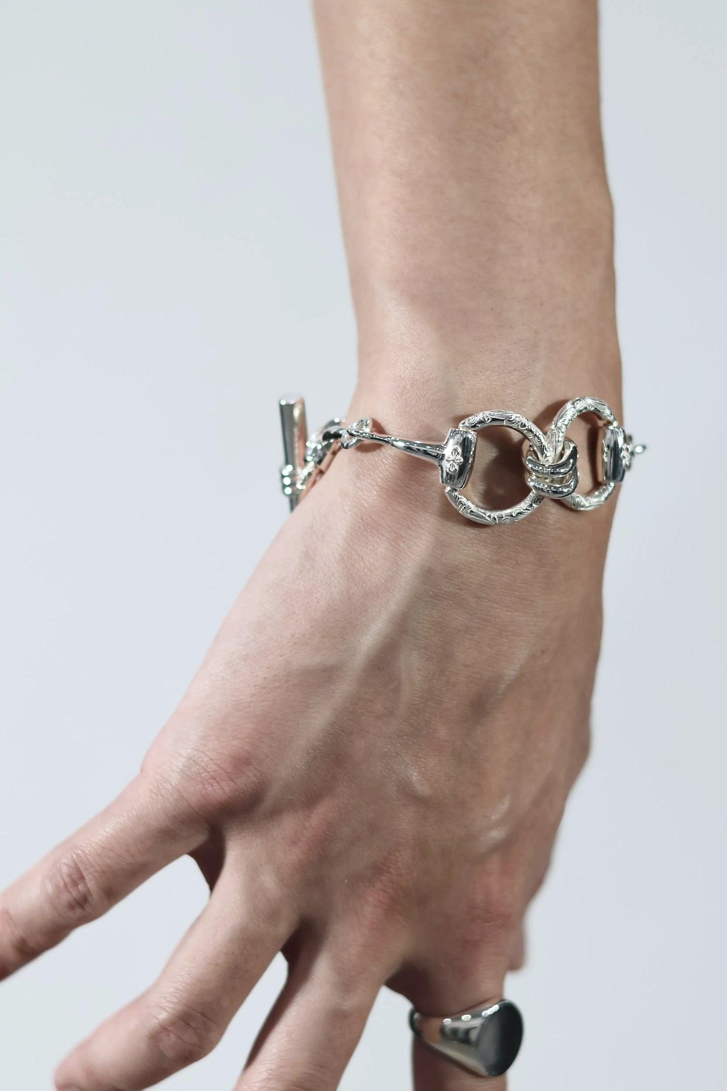 WAKAN SILVER SMITH - Horse bit bracelet (double) - BN-080