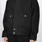 nakedgauge - ONE WASH BLACK DENIM BLOUSON - BLACK