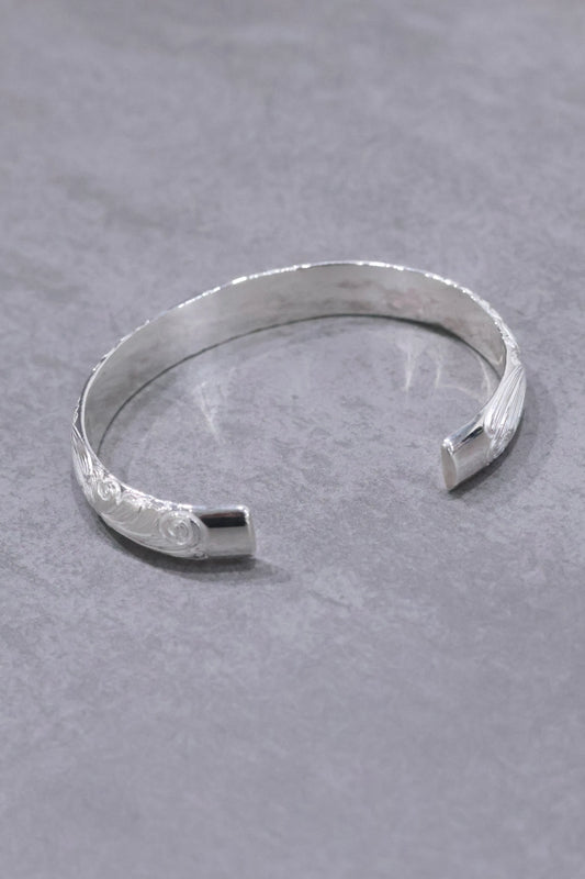WAKAN SILVER SMITH - Arabesque bangle M - BN-068